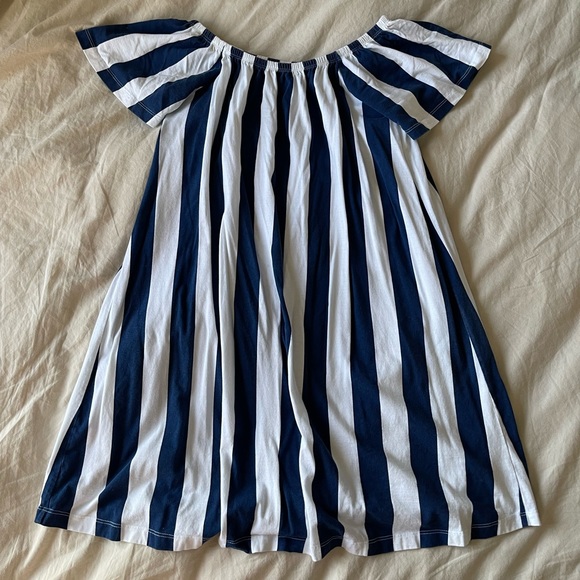 ASOS Striped Off Shoulder Dress - Picture 2 of 6